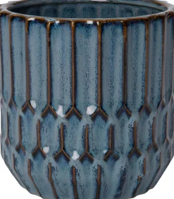 Intratuin Blumentopf Bibi blau D 13 H 12 cm| Blumentöpfe|Blumentöpfe & Pflanzgefäße