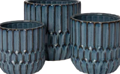 Intratuin Blumentopf Bibi blau D 13 H 12 cm| Blumentöpfe|Blumentöpfe & Pflanzgefäße