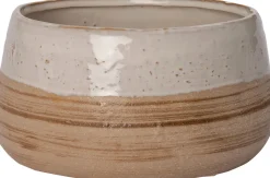 Intratuin Blumentopf Bobby braun D 23 H 11,5 cm| Blumentöpfe|Blumentöpfe & Pflanzgefäße