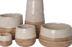 Intratuin Blumentopf Bobby braun D 23 H 11,5 cm| Blumentöpfe|Blumentöpfe & Pflanzgefäße