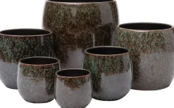 Intratuin Blumentopf Braz grün D 38 H 38 cm| Blumentöpfe & Pflanzgefäße|Blumentöpfe