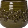 Intratuin Blumentopf Dante grün D 21,5 H 17 cm| Blumentöpfe|Blumentöpfe & Pflanzgefäße