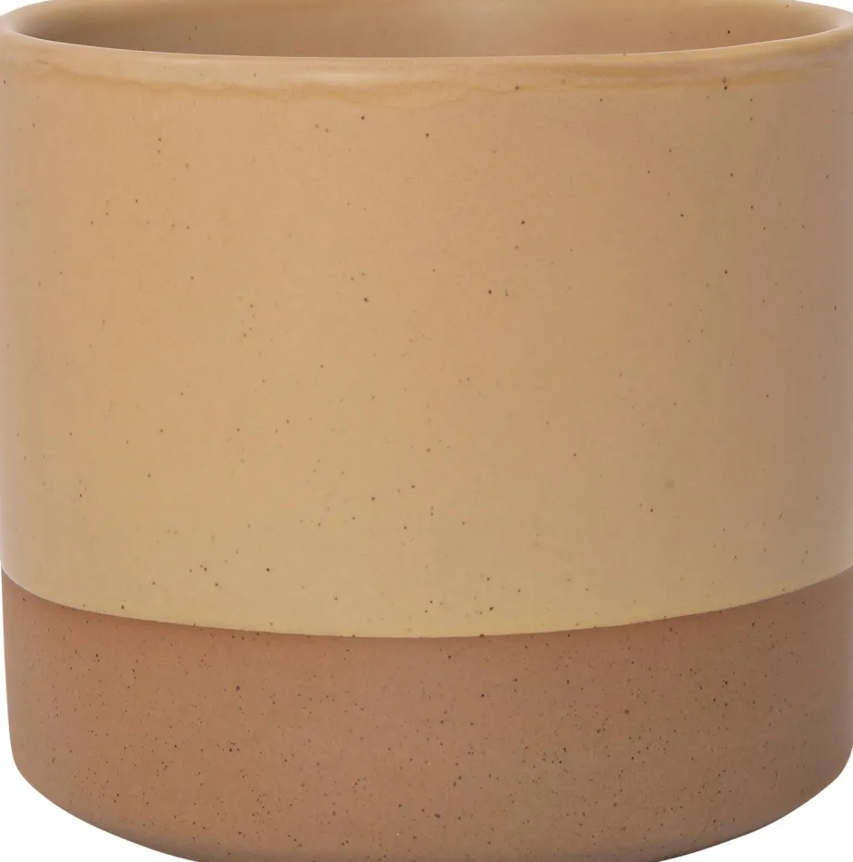 Intratuin Blumentopf Dean gelb D 11 H 9,5 cm| Blumentöpfe|Blumentöpfe & Pflanzgefäße