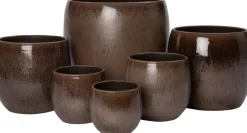 Intratuin Blumentopf Feda braun D 21 H 21 cm| Blumentöpfe & Pflanzgefäße|Blumentöpfe
