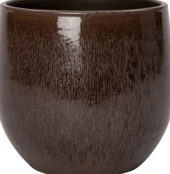 Intratuin Blumentopf Feda braun D 18 H 18 cm| Blumentöpfe & Pflanzgefäße|Blumentöpfe