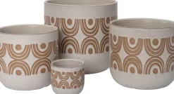 Intratuin Blumentopf Finn weiß D 20 H 18,5 cm| Blumentöpfe & Pflanzgefäße|Blumentöpfe