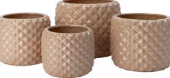 Intratuin Blumentopf Floris taupe D 16 H 14 cm| Blumentöpfe & Pflanzgefäße|Blumentöpfe