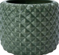 Intratuin Blumentopf Floris grün D 24 H 22 cm| Blumentöpfe & Pflanzgefäße|Blumentöpfe