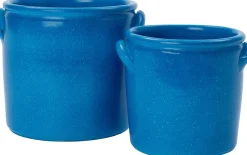 Intratuin Blumentopf Gaia D 20 H 20 cm blau| Blumentöpfe|Blumentöpfe & Pflanzgefäße