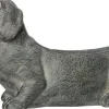Intratuin Blumentopf Hund 51 x 17 x 30 cm grau| Pflanzkübel|Blumentöpfe & Pflanzgefäße