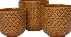 Intratuin Blumentopf Ingo hellbraun D 16,5 H 16 cm| Blumentöpfe|Blumentöpfe & Pflanzgefäße