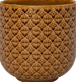 Intratuin Blumentopf Ingo hellbraun D 14,5 H 14 cm| Blumentöpfe|Blumentöpfe & Pflanzgefäße