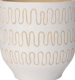 Intratuin Blumentopf Jits weiß D 11 H 11 cm| Blumentöpfe|Blumentöpfe & Pflanzgefäße