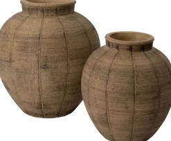 Intratuin Blumentopf Julia braun D 25,5 H 28,5 cm| Blumentöpfe|Blumentöpfe & Pflanzgefäße