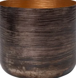 Intratuin Blumentopf Juna kupfer / blau D 33 H 29 cm| Blumentöpfe|Blumentöpfe & Pflanzgefäße