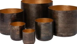 Intratuin Blumentopf Juna kupfer / blau D 18 H 19 cm| Blumentöpfe|Blumentöpfe & Pflanzgefäße