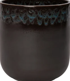 Intratuin Blumentopf Leonie grau / blau D 17,5 H 20 cm| Blumentöpfe & Pflanzgefäße|Blumentöpfe