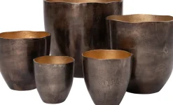 Intratuin Blumentopf Lize D 39 H 32 cm kupfer / blau| Blumentöpfe|Blumentöpfe & Pflanzgefäße