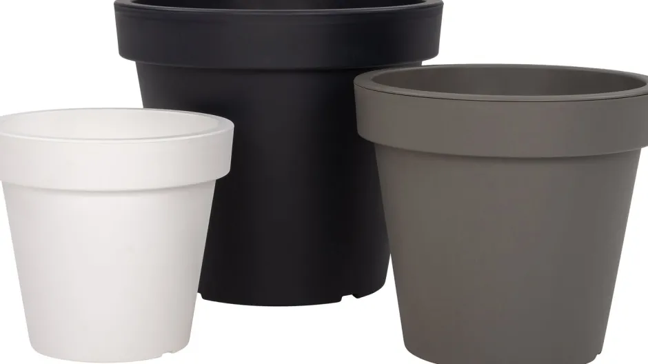 Intratuin Blumentopf Lofly D 59 H 55,5 cm anthrazit| Blumentöpfe|Blumentöpfe & Pflanzgefäße