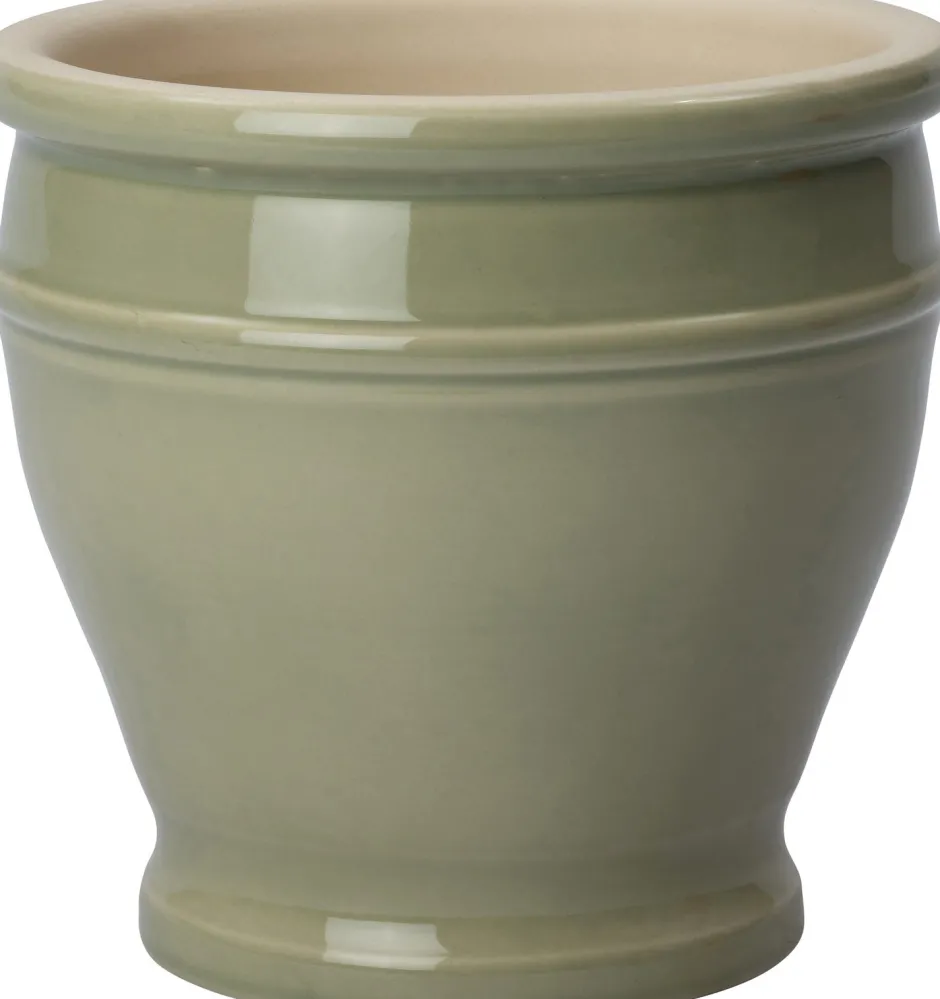 Intratuin Blumentopf Luc grün D 20 H 21 cm| Blumentöpfe|Blumentöpfe & Pflanzgefäße