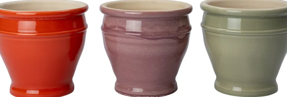 Intratuin Blumentopf Luc grün D 20 H 21 cm| Blumentöpfe|Blumentöpfe & Pflanzgefäße