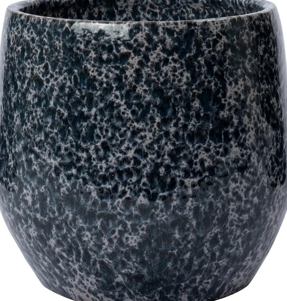 Intratuin Blumentopf Lulu blau D 29 H 27 cm| Blumentöpfe & Pflanzgefäße|Blumentöpfe