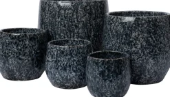 Intratuin Blumentopf Lulu blau D 21 H 19 cm| Blumentöpfe|Blumentöpfe & Pflanzgefäße