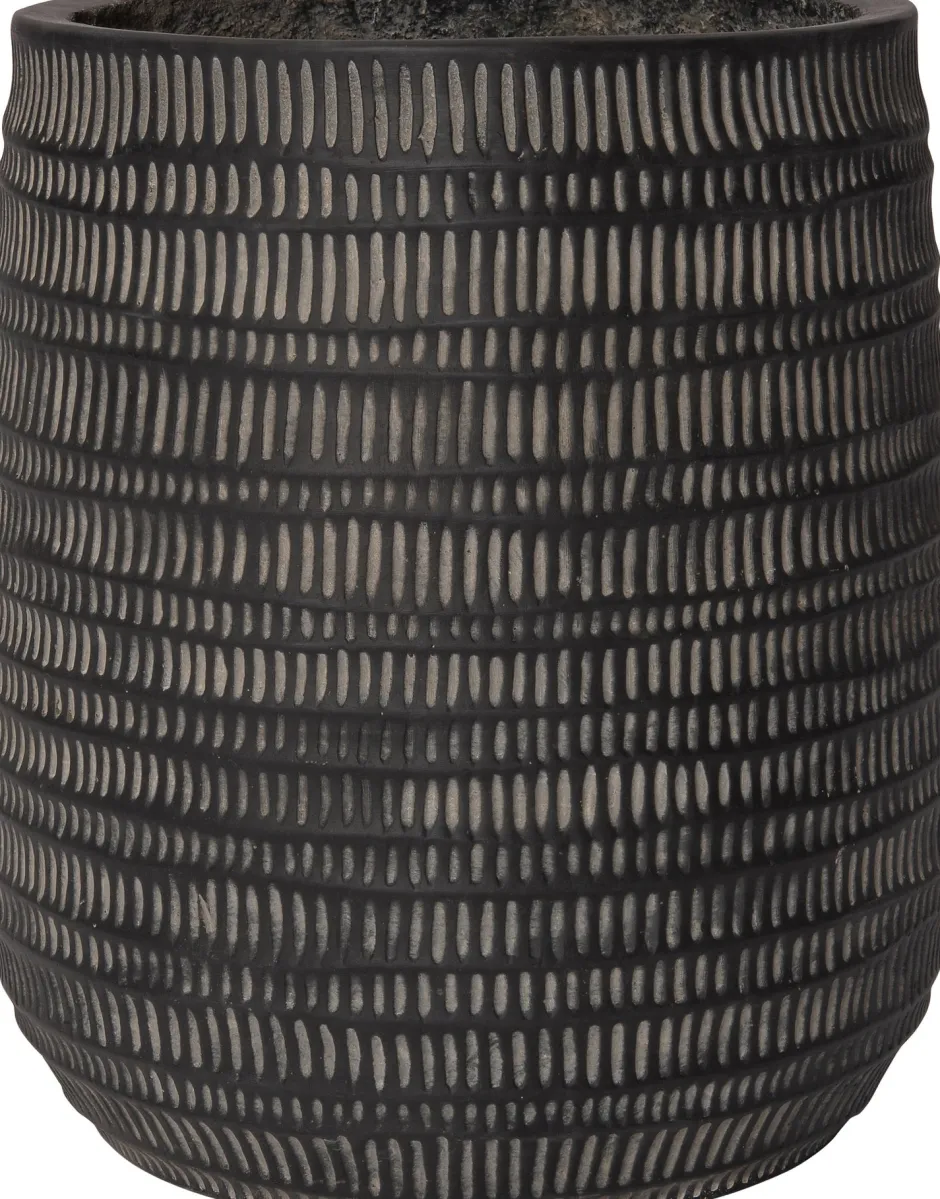 Intratuin Blumentopf Lyn braun D 24 H 29 cm| Blumentöpfe & Pflanzgefäße|Blumentöpfe