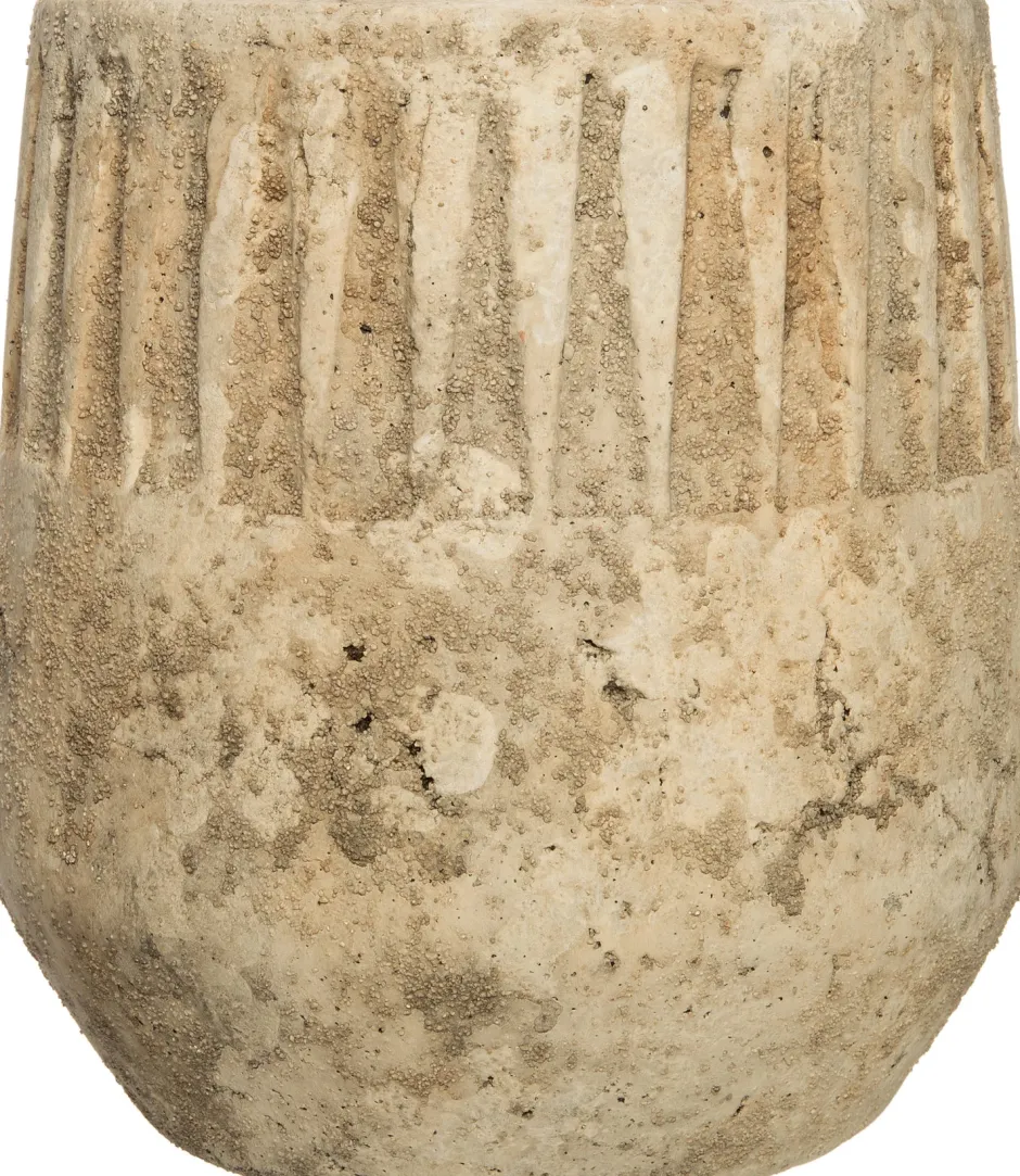 Intratuin Blumentopf Mans D 22 cm H 23 cm beige| Blumentöpfe|Blumentöpfe & Pflanzgefäße