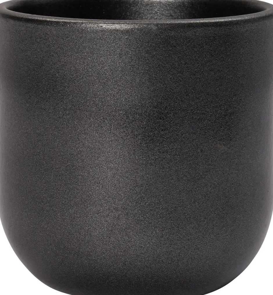 Intratuin Blumentopf Marlon schwarz D 19 H 17 cm| Blumentöpfe|Blumentöpfe & Pflanzgefäße