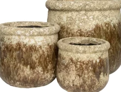 Intratuin Blumentopf Mela D 15,5 cm H 14 cm braun| Blumentöpfe|Blumentöpfe & Pflanzgefäße