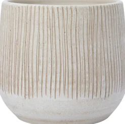 Intratuin Blumentopf Melle creme D 24 H 22 cm| Blumentöpfe|Blumentöpfe & Pflanzgefäße