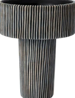 Intratuin Blumentopf Milan schwarz D 22 H 28 cm| Blumentöpfe & Pflanzgefäße|Blumentöpfe