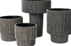 Intratuin Blumentopf Milan schwarz D 14 H 13 cm| Blumentöpfe|Blumentöpfe & Pflanzgefäße