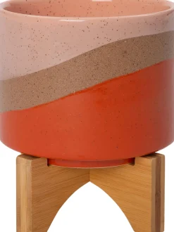 Intratuin Blumentopf mit Füßen Bo roze D 13 H 15,5 cm| Blumentöpfe|Blumentöpfe & Pflanzgefäße