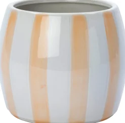 Intratuin Blumentopf mit Fuß Adora weiß/rosa D 12 H 10 cm| Blumentöpfe & Pflanzgefäße|Blumentöpfe