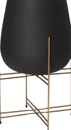 Intratuin Blumentopf mit Ständer Elif schwarz D 50 H 85 cm| Blumentöpfe|Blumentöpfe & Pflanzgefäße