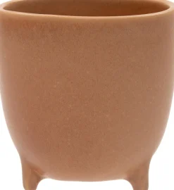 Intratuin Blumentopf mit Füßen Sonja D 15,5 cm H 15,5 cm braun| Blumentöpfe|Blumentöpfe & Pflanzgefäße