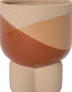 Intratuin Blumentopf mit Fuß Jay orange D 14,3 H 17,2 cm| Blumentöpfe|Blumentöpfe & Pflanzgefäße