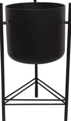 Intratuin Blumentopf mit Füßen D 28 H 51 cm schwarz| Blumentöpfe & Pflanzgefäße|Blumentöpfe