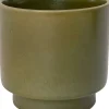 Intratuin Blumentopf mit Fuß Tilda grün D 11 H 11 cm| Blumentöpfe|Blumentöpfe & Pflanzgefäße