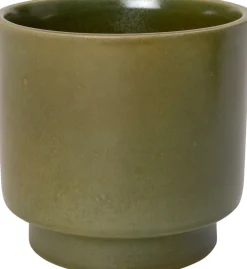 Intratuin Blumentopf mit Fuß Tilda grün D 11 H 11 cm| Blumentöpfe|Blumentöpfe & Pflanzgefäße