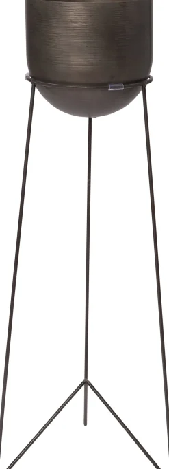 Intratuin Blumentopf mit Ständer Pien natur D 25 H 94 cm| Blumentöpfe & Pflanzgefäße|Blumentöpfe