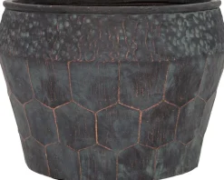 Intratuin Blumentopf Nika grün / kupfer D 45 H 31 cm| Blumentöpfe|Blumentöpfe & Pflanzgefäße