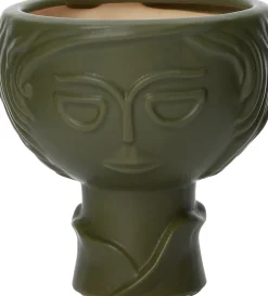 Intratuin Blumentopf Norell grün D 13,5 H 13,5 cm| Blumentöpfe|Blumentöpfe & Pflanzgefäße