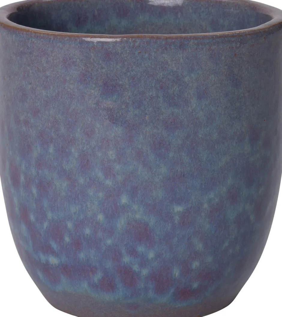 Intratuin Blumentopf Ravel blau D 10 H 10 cm| Blumentöpfe|Blumentöpfe & Pflanzgefäße