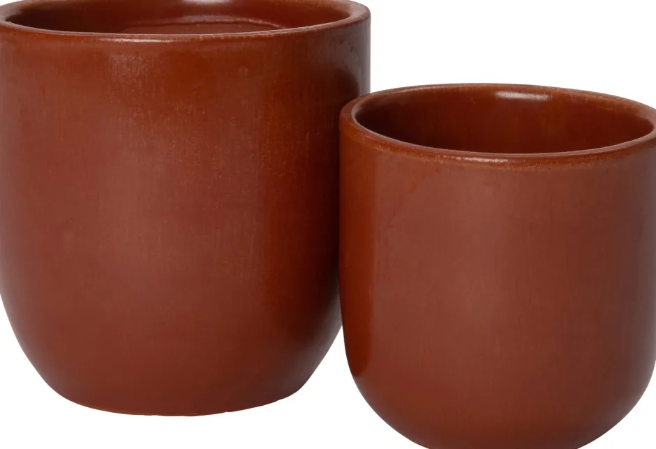 Intratuin Blumentopf Ravel rot D 13 H 13 cm| Blumentöpfe & Pflanzgefäße|Blumentöpfe