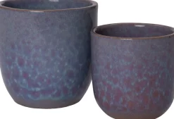 Intratuin Blumentopf Ravel blau D 13 H 13 cm| Blumentöpfe & Pflanzgefäße|Blumentöpfe