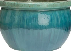 Intratuin Blumentopf Sandra D 52 cm H 31 cm türkis| Blumentöpfe|Blumentöpfe & Pflanzgefäße