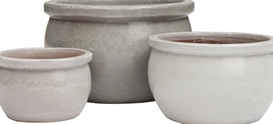 Intratuin Blumentopf Sandra D 52 cm H 31 cm creme| Blumentöpfe|Blumentöpfe & Pflanzgefäße